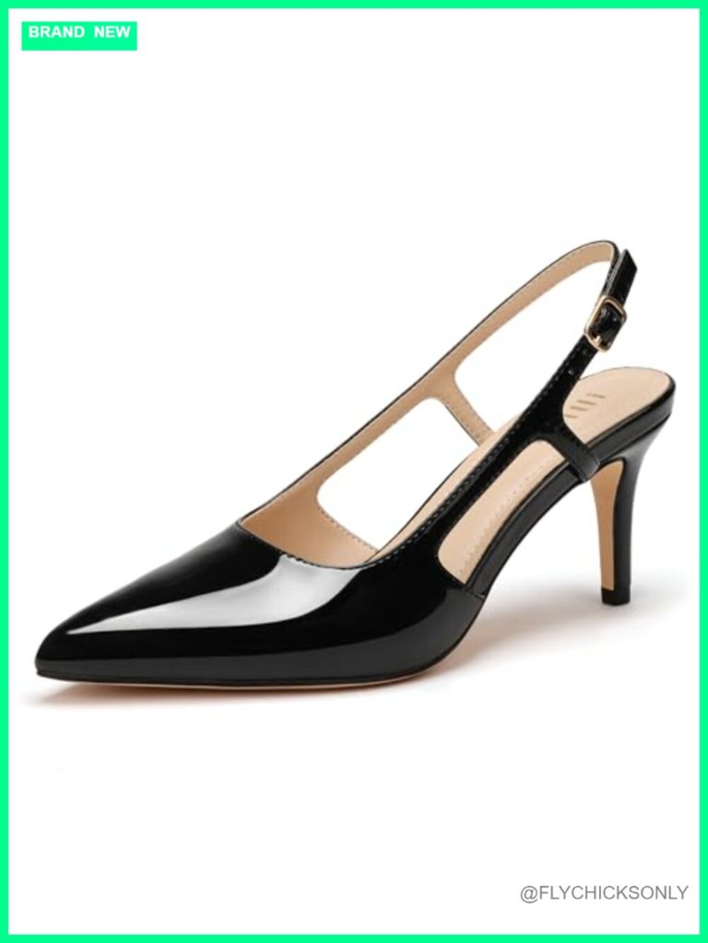 Kitten Heel Slingback Closed Toe Dress Pumps Pointed Toe Women Shoes